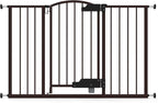 Ingenuity Easy Open Baby Gate & Dog Gate, Hands-Free Open Patent-Pending Foot Pedal, 27.5"-52" Wide, 28" Tall, Hardware or Pressure Mounted, Install in Doorway, Bottom of Stairs, or Wall - Espresso
