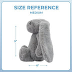 Best Pet Supplies Interactive Squeaky Dog Chew Toy, Ideal Dog Toys for Chewers, Small, Medium & Large Dogs, and Fetch Lovers - Bunny (Gray), Large