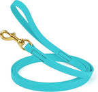 Viper Biothane K9 Working Dog Leash Waterproof Lead for Tracking Training Schutzhund Odor-Proof Long Line with Solid Brass Snap for Puppy Medium and Large Dogs, 15ft Sky Blue
