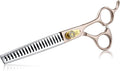JASON Dog Grooming Chunker Scissors - 7" Thinning Shears 21 Fishbone Teeth | Professional, Japanese 440C Stainless Steel Diamond Screw Scissor, Gift