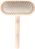 Chris Christensen Mini Grooming Brush - Comfortable High-Grade Stainless-Steel Rounded and Polished Pins - Removes Long & Loose Hair from Dogs & Cats