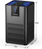 MOOKA H13 HEPA Air Purifiers for Home Large Room up to 1250 Ft², M05 Black | 15dB Ultra Quiet Air Cleaner for Bedroom Office with Aromatherapy, Perfect for Pet Hair, Dander, Dust, Smoke & Odors Filter
