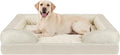 INVENHO Jumbo Orthopedic Dog Bed for Extra Large Dogs, Waterproof, Egg-Crate Foam Dog Couch Bed with Washable Removable Cover, Waterproof Lining and Nonskid Bottom