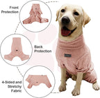 Dog Pyjamas PJS Sweater Clothing and Loungewear Suitable for Medium to Large Breeds of Dogs, Neutering Suits, Extra-Large Stretch Fabric, Four-Legged Dogs Clothes Pyjamas (Sweater Pink, 2XL)