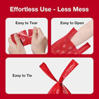 VETRESKA Dog Poop Bags with Handle 120 Count, Strawberry Scented Waste Bag | Leak-Proof Thick Dog Bags for Poop, Easy-Tie Large Poop Bags, 8 Refill Rolls for Dog Walking Cat Litter