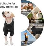 Dog Pajamas for Large Dogs, Extra Large Stretch, Suitable for Adult Medium-Sized Dogs, Large Pet Jumpsuit Four-Legged Dog Clothes, Surgical Recovery Pet Clothing (Black, 6XL)