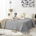 Tcksstex Waterproof and Anti-Slip Dog Bed Cover and Pet Blanket Sofa Pet Bed Mat ，car Incontinence Mattress Protectors Furniture Couch Cover for Most Cats Dogs, Pets（82x82- Light Grey）