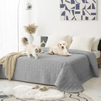 Tcksstex Waterproof and Anti-Slip Dog Bed Cover and Pet Blanket Sofa Pet Bed Mat ，car Incontinence Mattress Protectors Furniture Couch Cover for Most Cats Dogs, Pets（82x82- Light Grey）