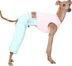 D Doggy Star Italian Greyhound Clothes Sleeveless Jeans Onesie Outfit Whippet for Dog Coat (3XL,Sky Blue Jean)