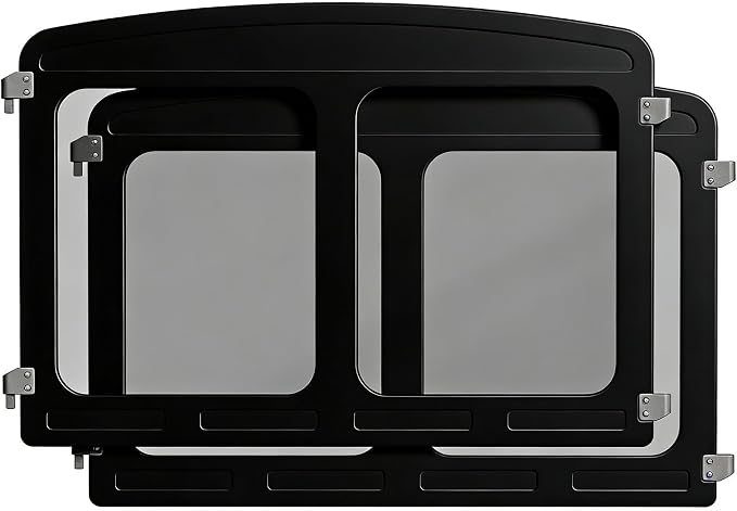 Clear Dog Playpen Expansion Kit - Height 24 Inch, 2 Panels - Black