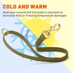 Viper Biothane K9 Working Dog Leash Waterproof Lead for Tracking Training Schutzhund Odor-Proof Long Line with Solid Brass Snap for Puppy Medium and Large Dogs 20in, Olive Drab Green