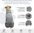 Dog Pyjamas PJS Sweater Clothing and Loungewear Suitable for Medium to Large Breeds of Dogs, Neutering Suits, Extra-Large Stretch Fabric, Four-Legged Dogs Clothes Pyjamas(Sweater Gray, 5XL)