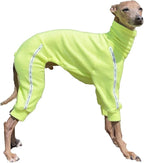 D Doggy Star Italian Greyhound Clothes Stretchy Towel Sports Onesie Outfit Whippet for Dog Coat (XL,TWL Neonyellow)