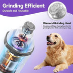 Dog Nail Grinder Quiet- Ultra-Quiet Dog & Cat Nail Grinder with LED Light & Battery Display & Upgrade Grinding Head - Painless Nail Trimmer for Small to Large Pets, Thick Nails, and Sensitive Paws