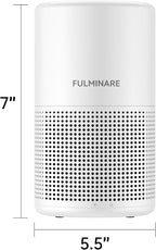 Air Purifiers for Bedroom, FULMINARE H13 True HEPA Filter | Remove Pet Hair, Smoke, Odors，Quiet Air Cleaner With Night Light, Portable Small Air Purifier for Home, Office, Living Room