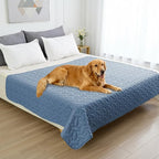 Ameritex Pet Bed Cover Dog Bed Blanket for Sofa and Furniture Waterproof New Pattern Design (52x82 Inch, Light Blue)