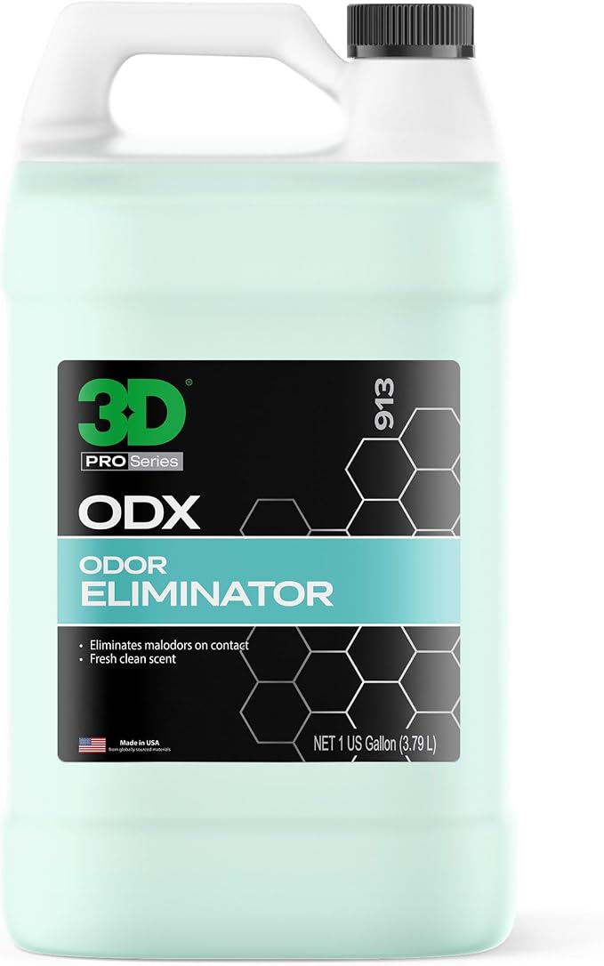 3D ODX - Automotive Odor Eliminator - Deodorizes Pet, Food, Smoke, & Other Linger Odors - Fresh Clean Scent - Great for Car, Home, Office Use