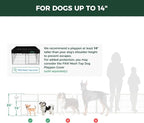 FXW Rollick Dog Playpen, Indoor, Yard & RV Camping, 24" H, 8 Panels | Easy setup, Heavy-duty, DIY layouts, Walk-through gate, for Puppies & Small Dogs, Patented