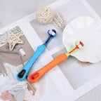 Orgrimmar 2 Pcs 3-Sided Pet Toothbrush Dog Cat Mouth Dental Teeth Care | Pet Brush for Bad Breath Tartar Cleaning
