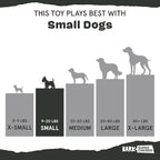 BarkBox Potato Super Chewer - Toy for Small Dogs | Durable Dog Toy for Aggressive Chewers - Bacon Scented Chew