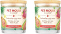 Pet House Candles, Clean Burning, Long Lasting Pet Odor Candles, Plant-Based, 60 Hour Burn Time - Tropical Fruit, 9 oz, 2 Pack