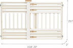 IRIS USA Pet Gate, Adjustable Width, White