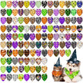 120Pcs Halloween Dog Bandanas Bulk Autumn Dog Scarves Pet Grooming Bandanas by Piklodo