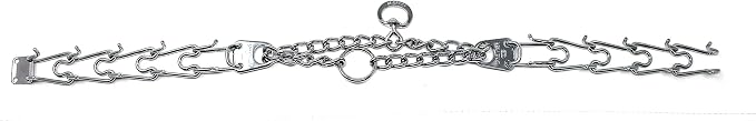 Herm Sprenger Prong Dog Training Collar Ultra-Plus Chrome Plated Steel Pet Pinch Collar No-Pull Collar for Dogs Anti Pull Training Collar Made in Germany 4mm x 25in Large