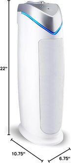 GermGuardian HEPA Air Purifier - Large Room Air Purifier for Bedroom, Office, Dorm, and Home - Filters Pet Dander, Dust, Pollen, Smoke, Scents - AC4825W2PK - 22" Tower - White - 2-Pack