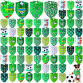 100 Pcs Soccer Themed Dog Bandanas Bulk for Pet Costume Accessories by Locmeo