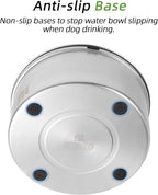 nicelock 3L/0.8 Gallon Dog Water Bowl No Spill, Stainless Steel No Spill Water Bowl for Dogs, Slow Water Dog Bowl, No Splash Dog Water Bowls