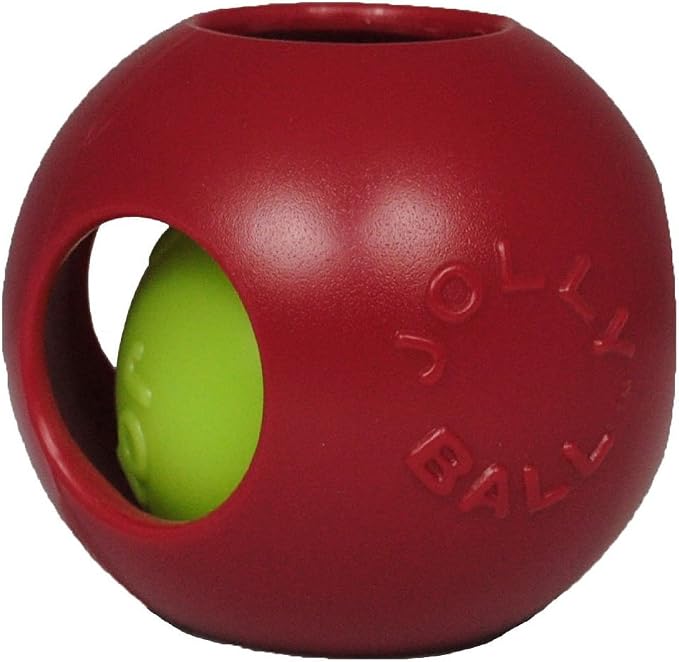 Jolly Pets Teaser Ball Dog Toy, Small/4.5 Inches, Red (1504 RD)