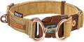 EzyDog Double Up Dog Collar, Strong Double D-Rings - X-Large, Corduroy | Dual D-Rings for Superior Strength, Safety, and Comfort, Soft Touch Nylon Webbing, Reflective Stitching, Id Attachement Point