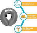 ZenPet Recovery Inflatable Collar for Dogs & Cats – Soft, Comfortable, Safe & Stress-Free Healing Alternative E-Collar After Surgery, Adjustable Donut Design, Secure Fit (XLarge)