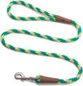 Mendota Pet Snap Leash - British-Style Braided Dog Lead, Made in The USA - Ivy, 1/2 in x 6 ft - for Large Breeds