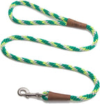 Mendota Pet Snap Leash - British-Style Braided Dog Lead, Made in The USA - Ivy, 3/8 in x 6 ft - for Small/Medium Breeds