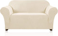 Stretch Loveseat Sofa Cover Slipcover Couch Cover for 2 Cushion Sofa Washable Sofa Cover for Pets Friendly Furniture Protector Covers with Non Slip Bottom(Loveseat, Biscotti Beige)