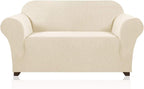 Stretch Loveseat Sofa Cover Slipcover Couch Cover for 2 Cushion Sofa Washable Sofa Cover for Pets Friendly Furniture Protector Covers with Non Slip Bottom(Loveseat, Biscotti Beige)