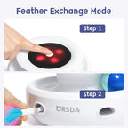 ORSDA Cat Toys, 2-in-1 Interactive Cat Toys for Indoor Cats, Automatic Cat Toy Balls, Mice Toys Ambush Feather Kitten Toys with 7pcs Attachments, Dual Power Supplies, Adjustable Speed, Auto On/Off