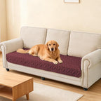 Ameritex Waterproof Pet Bed Cover Anti-Slip Dog Bed Blanket for Sofa and Furniture Waterproof New Pattern Design (Burgundy, 30x53 Inch (Pack of 1))