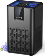 MOOKA H13 HEPA Air Purifiers for Home Large Room up to 1250 Ft², M05 Black | 15dB Ultra Quiet Air Cleaner for Bedroom Office with Aromatherapy, Perfect for Pet Hair, Dander, Dust, Smoke & Odors Filter