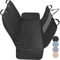 VIVAGLORY Dog Seat Cover Dog Hammock, Large, Black | Seat Cover for Car Suv & Truck, Back Backseat Split Hair Resistant Protector for Pet