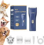 Dog Grooming Kit Clipper for Thick Coat | Low Noise, Cordless Cat Hair Trimmer, Rechargeable Shaver Pet Grooming Tools