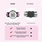 Smart QR Code Cat Collar 2-Pack - Digital Pet ID Tag with Breakaway Safety Design, Reflective Strips & Adjustable Fit for Lost Cat Recovery (Red & Green)