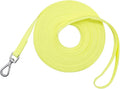 Waterproof Dog Training Leash 50FT 30FT 15FT 10FT 5FT Heavy Duty Recall Long Lead for Large Medium Small Dogs (50FT, Light Yellow)