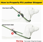 Fida Slip Leads for Dogs, 4 FT x 1/2" Dog Leash Heavy Duty Comfortable Strong Rope Lead for Large, Medium Dogs, No Pull Pet Training Leash with Highly Reflective,Green