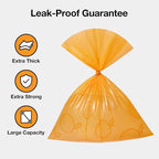 VETRESKA Citrus Scented Dog Poop Bags, 540 Counts, Leak Proof and Large | Extra Thick Pet Waste Bags for Dogs Walking, Cat Litter (36 Refill Rolls), Orange