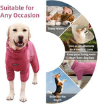Dog Pajamas for Large Dogs,Extra Large Stretch, Suitable for Adult, Medium-Sized Dogs, Large Pet Jumpsuit Four-Legged Dog Clothes, Pet Clothing. (Red Color, 6XL)