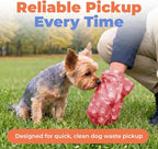 Best Pet Supplies Poop Bags for Dogs - Red, 150 Count | Scented, Leak-proof, Easy-Tear perforations, 15 Thick Bags per roll, Outdoor Walking & Travel, Fits Standard Holders