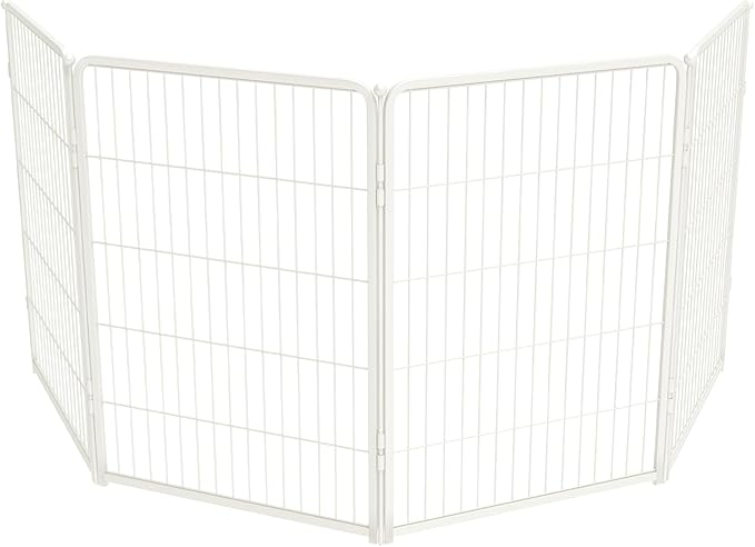 FXW Homeplus Indoor Dog Playpen, 40" H, 4 Panels, for Medium & Large Dogs | Stress-free play, Heavy-duty, Semi-open design, Easy setup, Threshold-free gate, Expandable, Patented